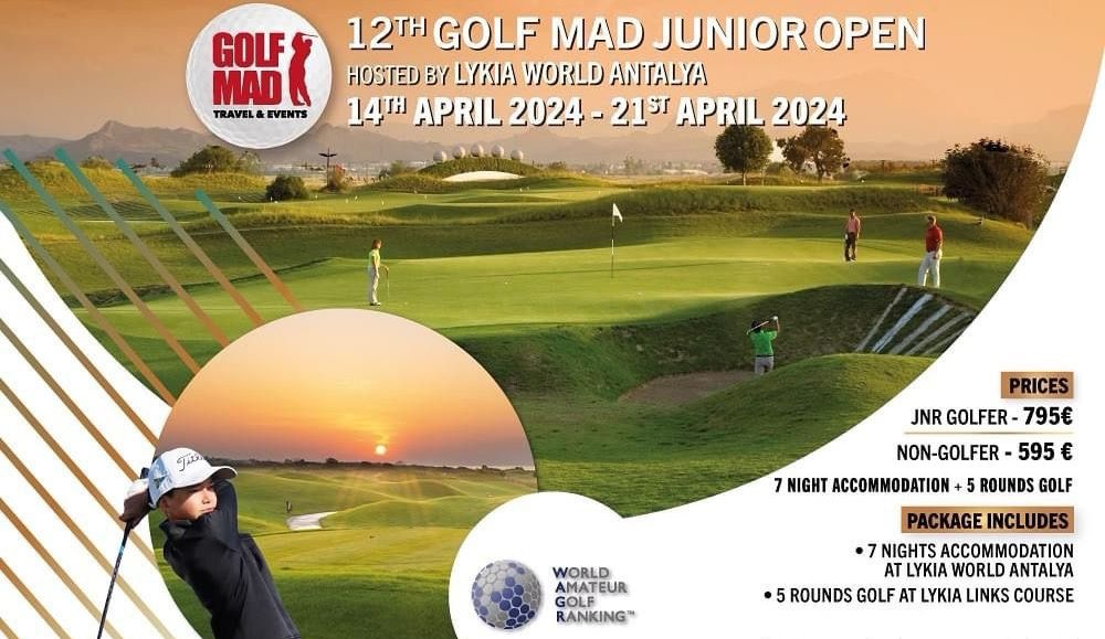 XII Golf Mad Junior Open hosted by Lykia World Antalya. Стартовый лист на 18 апреля
