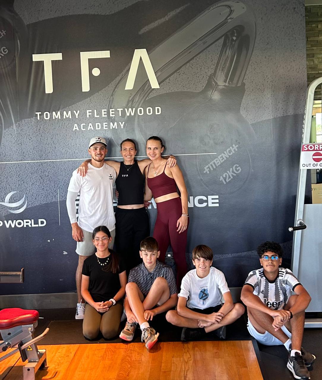 Егор Ерошенко, Виктория Михайлова и Наталия Гусева в Tommy Fleetwood Academy
