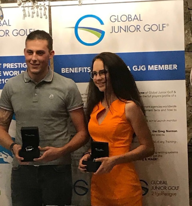 Наталия Гусева (Natalia Guseva) и Антонис Дарио (Antonisse Dario) Победа Наталии Гусевой на этапе Global Junior Golf в Испании