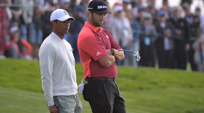 Тайгер Вудз (Tiger Woods) и Джон Рам (Jon Rahm). Фото: Getty Images Джон Рам планирует превзойти Тайгера Вудза?