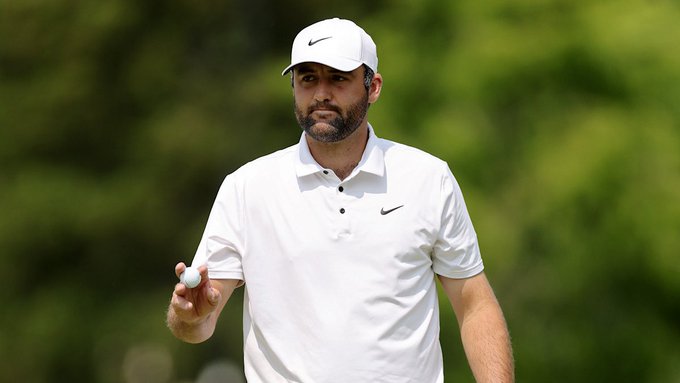 Скотти Шефлер (Scottie Scheffler). Фото: Getty Images BMW Championship: день второй. Уиндхэм Кларк захватил единоличное лидерство