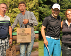 Grand Prix GOLF.RU 2016. Победители VI этапа в МКК – Сергей Самарин и Роман Завьялов, Владимир и Елена Бондарь