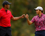Тайгер Вудз выступил с сыном Чарли на турнире PNC Championship