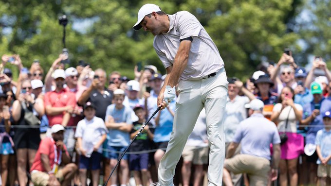 Скотти Шефлер делит лидерство перед уикендом турнира Travelers Championship