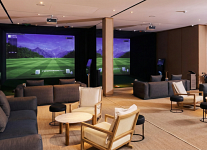 В Сколково установлены 4 симулятора нового поколения Golfzon TwoVision NX 
