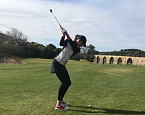 После первого раунда Наталия Гусева на третьем месте на этапе Global Junior Golf Tour в Португалии