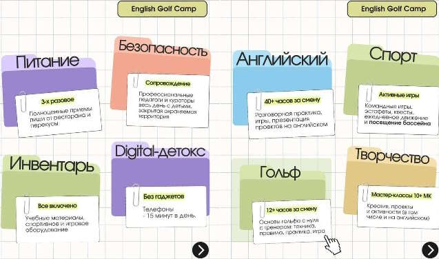 Летняя языковая программа English Golf Camp в Петергофе