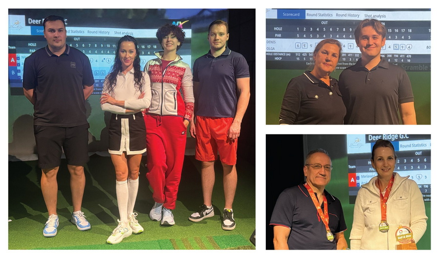 VIII этап зимней серии Golf and Dine ПИРогово на GolfArena. Победители: Вавилова Мария и Любимов Андрей