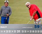 Champions Tour: PNC Father-Son Challenge, день первый. Команда Дэли выбивает 59