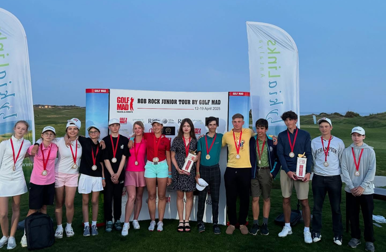 Победители Rob Rock Junior Tour by Golf Mad в Анталии София Добролович и Артем Дунаев