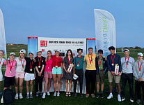 Победители Rob Rock Junior Tour by Golf Mad в Анталии София Добролович и Артем Дунаев